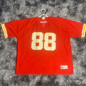 Kansas City Chiefs Jersey Tony Gonzalez # 88 Mens XXL Vintage Red Logo 7 90s